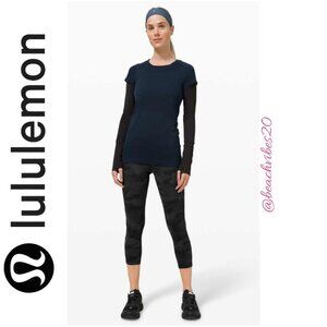 LULULEMON ATHLETICA Pace Rival High-Rise Crop 22" 8 EUC LL-206